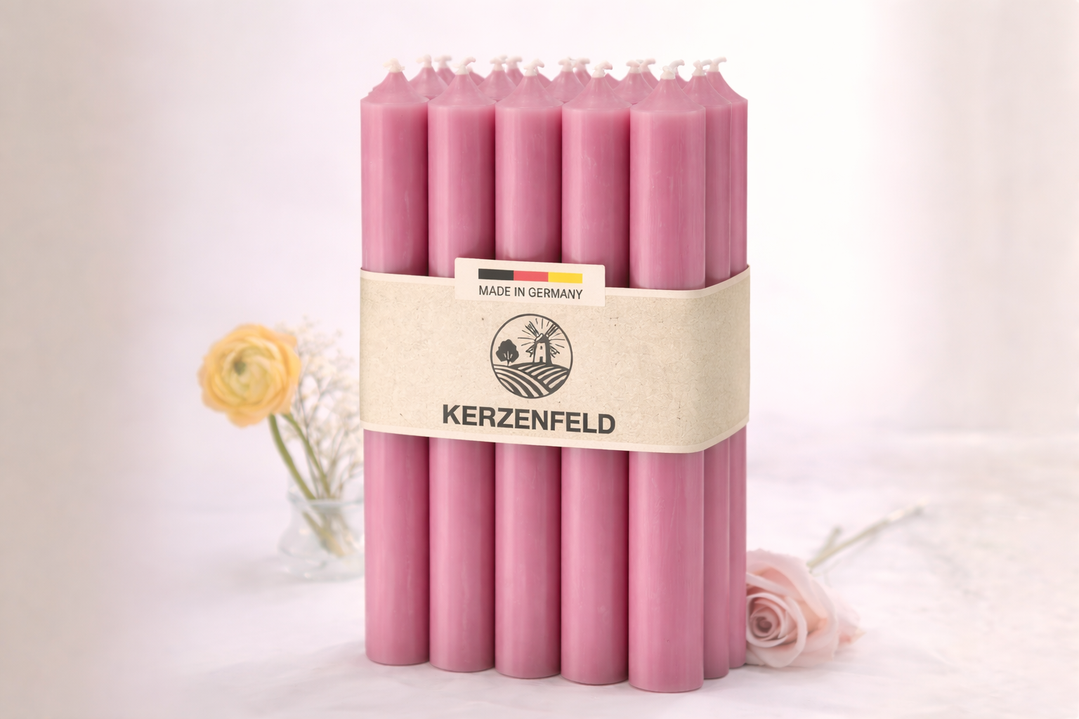 Elegante Spitzkerzen – 10er-Packung